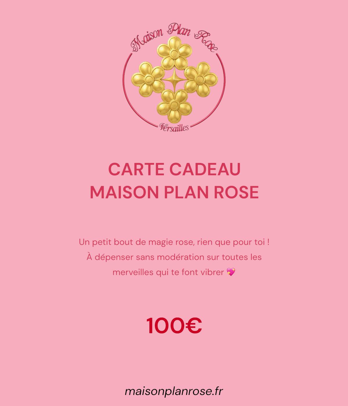 Carte-Cadeau Maison Plan Rose