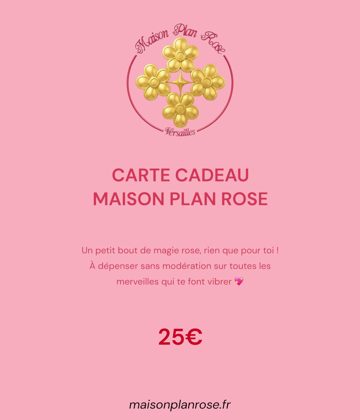 Carte-Cadeau Maison Plan Rose