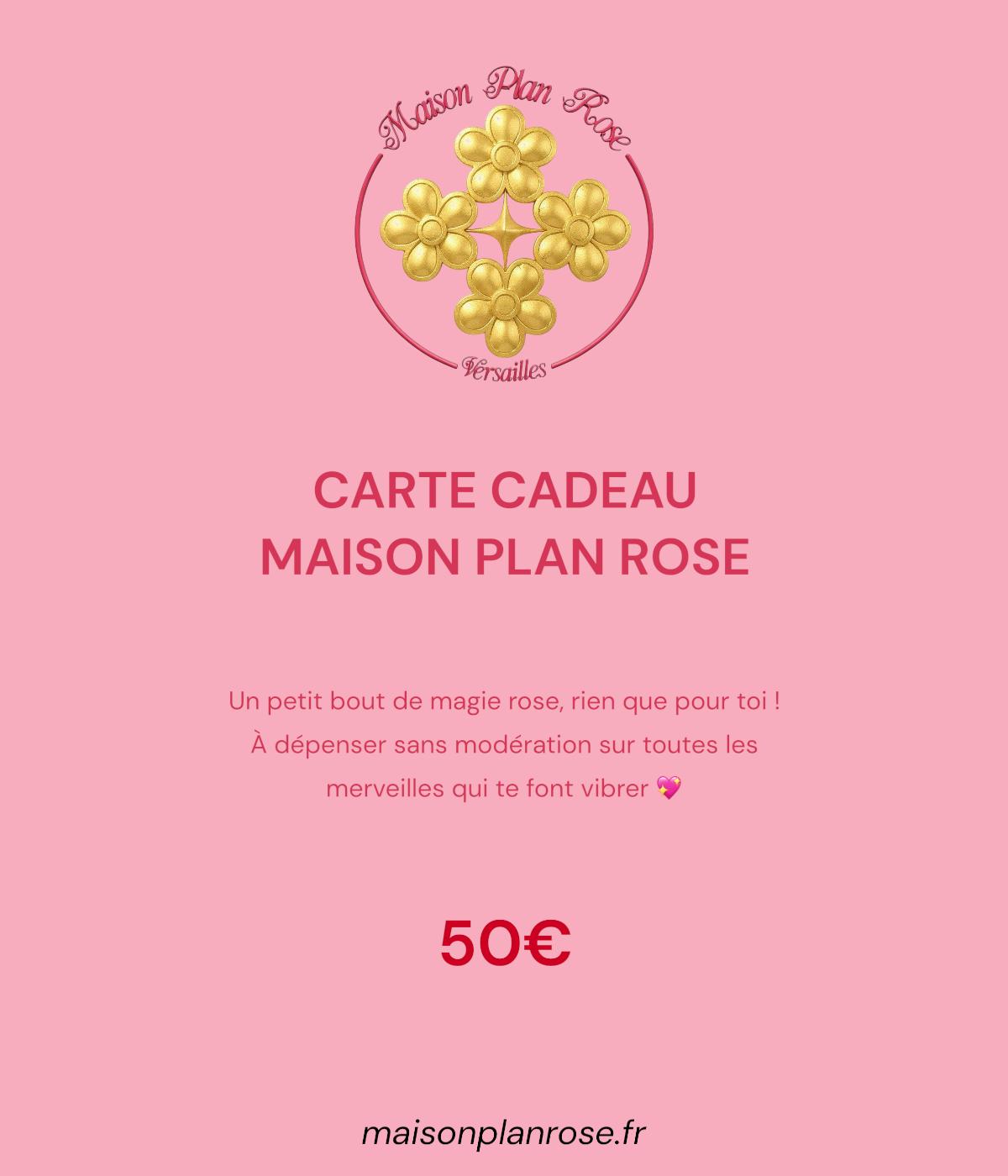 Carte-Cadeau Maison Plan Rose